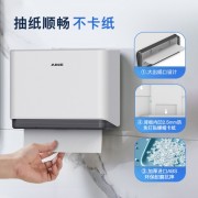 艾克（AIKE）衛(wèi)生間紙巾盒商場廁所方形免打孔抽紙盒AK5101